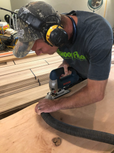 Installing a custom hardwood floor